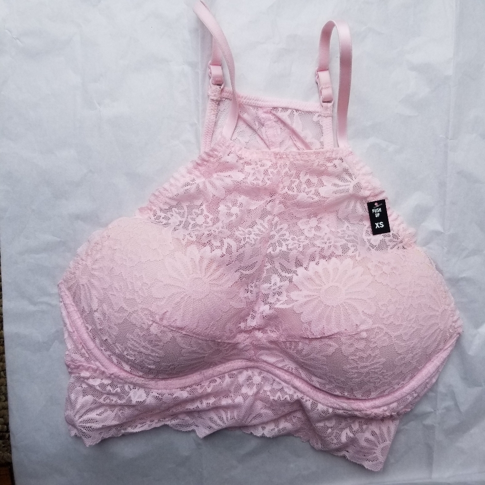 Victoria's Secret PINK High Neck Lace Bralette